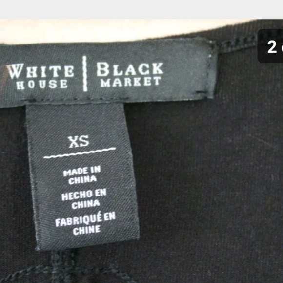 White House Black Market Womens sz XS Contrast - Picture 2 of 6